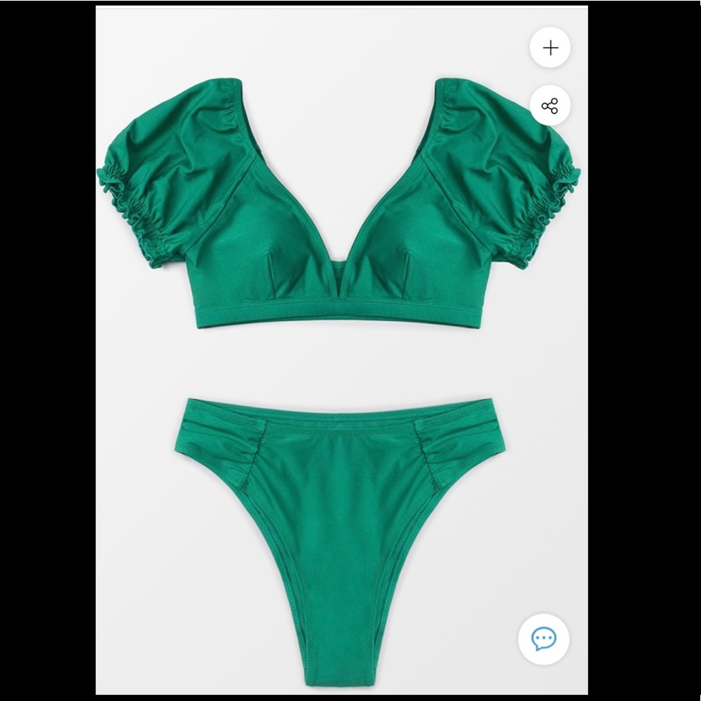 New with tags! Cupshe Puff Sleeve Bikini